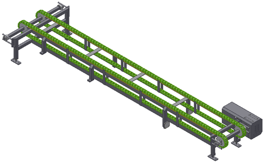 Tub Conveyor for Tub Lift